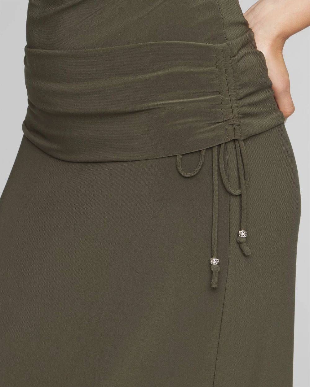 Matte Jersey Convertible Maxi Skirt