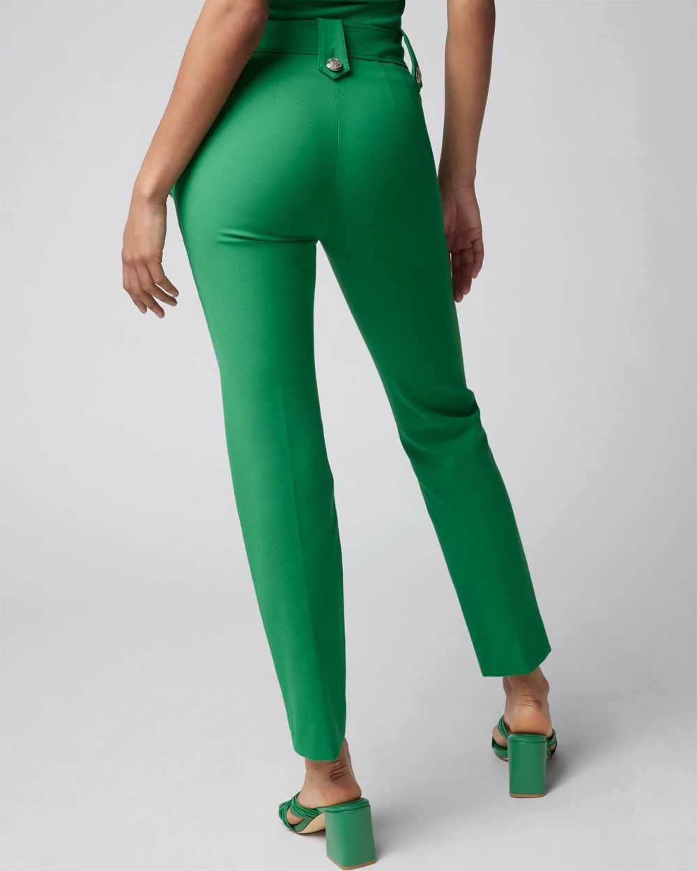 WHBM® Jolie Button Straight Lightweight Comfort Stretch Pant click to view larger image.