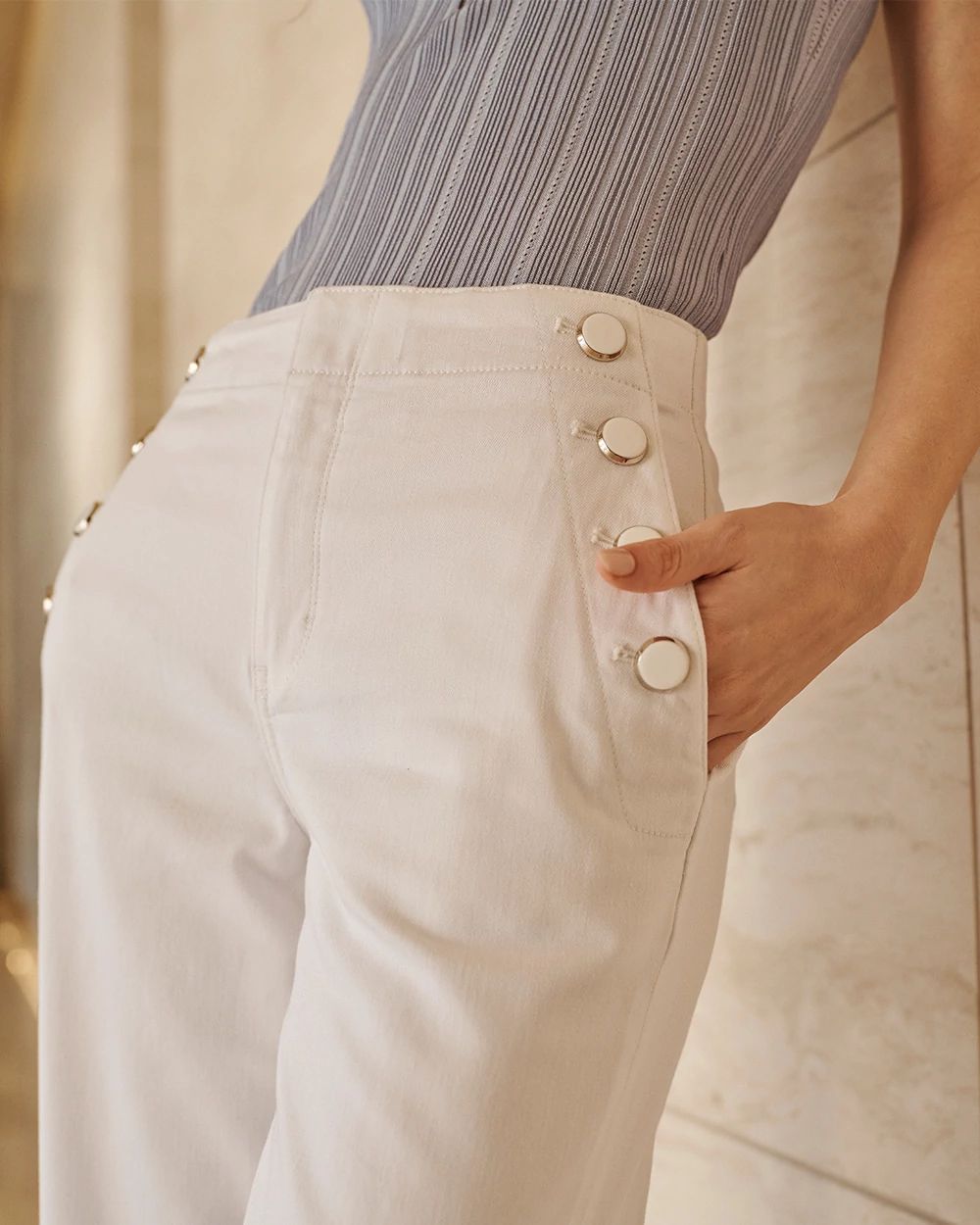 High-Rise Wide Leg Mariner Jean