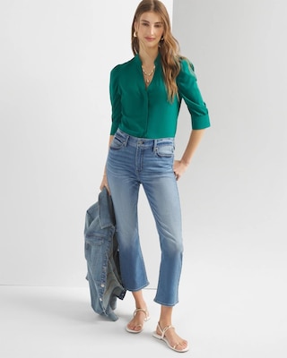 High-Rise Everyday Soft Crop Bootcut Jeans
