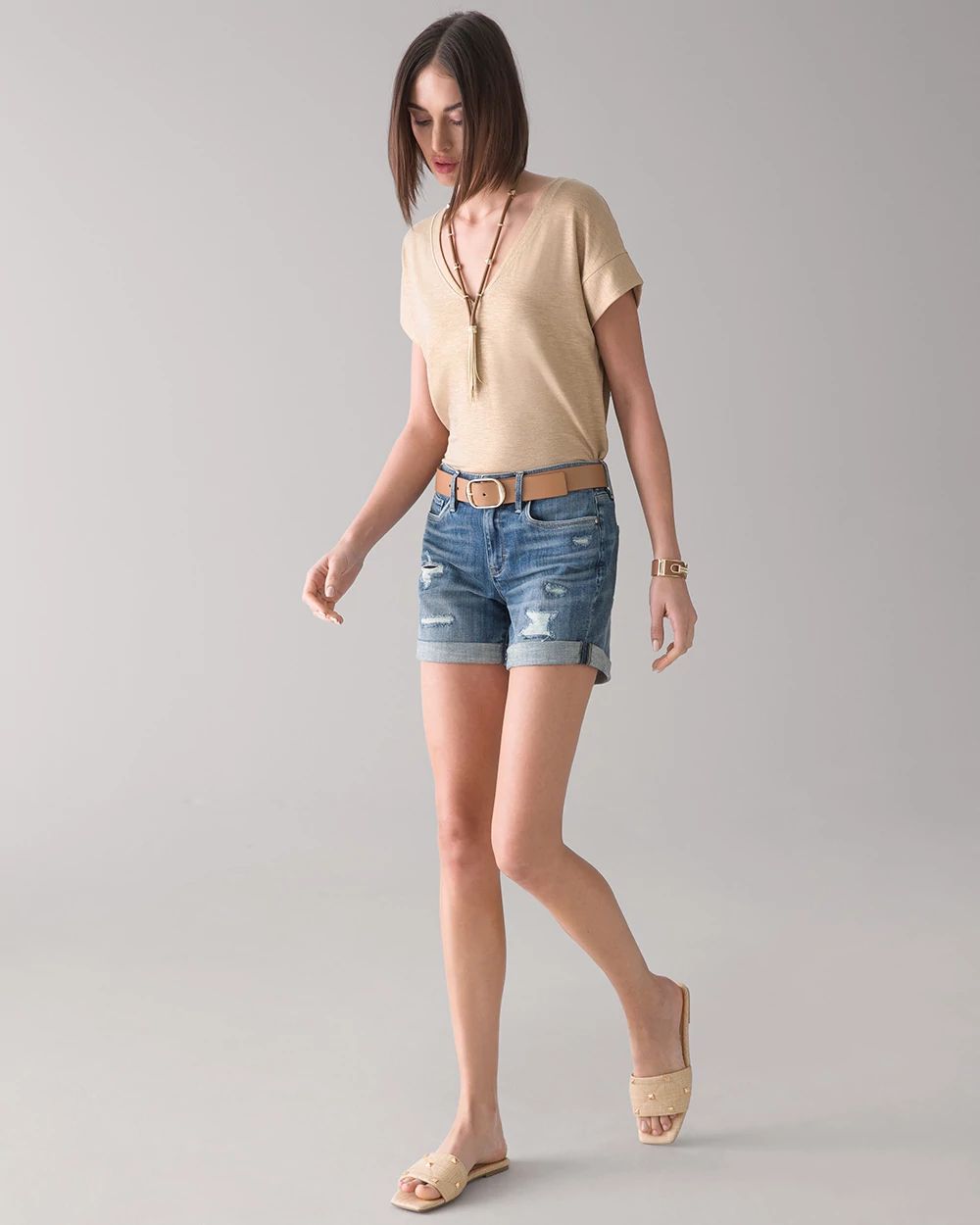 Mid-Rise Everyday Soft Denim™ 5-Inch Shorts