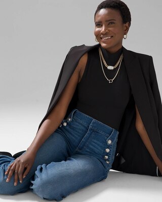 WHBM FORME™ All Ways Stretch Mock Neck Tank click to view larger image.