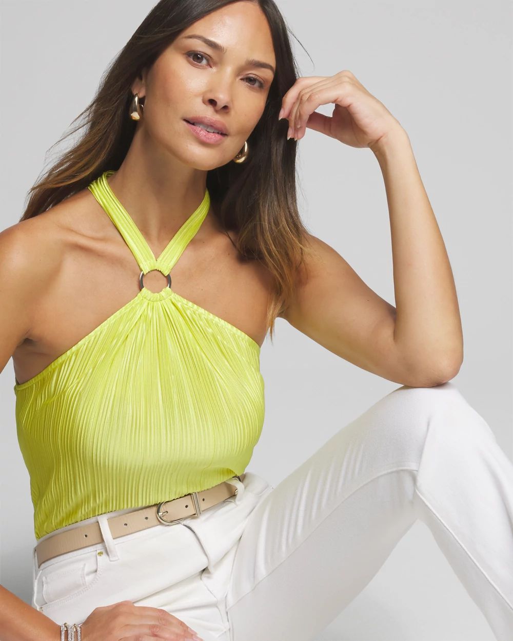 Outlet WHBM Crinkle Halter
