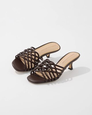 Leather Heeled Sandal click to view larger image.