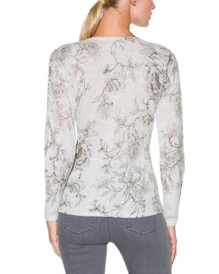 Outlet WHBM Printed Scoop-Neck Pullover