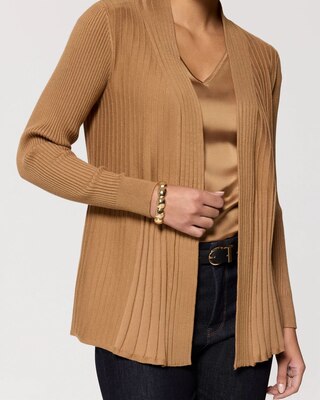 Ribbed Long Sleeve Coverup click to view larger image.