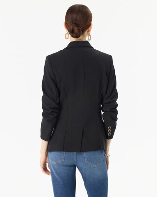 Luxe Stretch Ruched Sleeve Blazer click to view larger image.