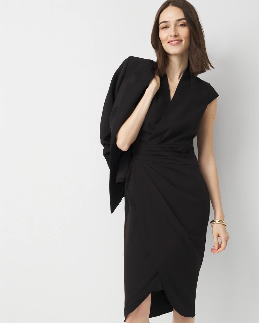 Front Twist Sheath Dress