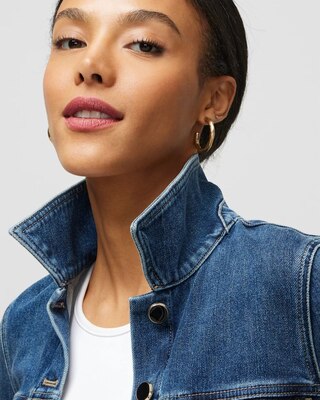 Fit & Flare Denim Shacket