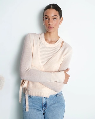 Two-in-One Wrap Cardigan