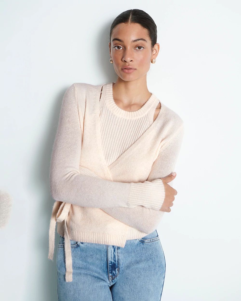 Two-in-One Wrap Cardigan