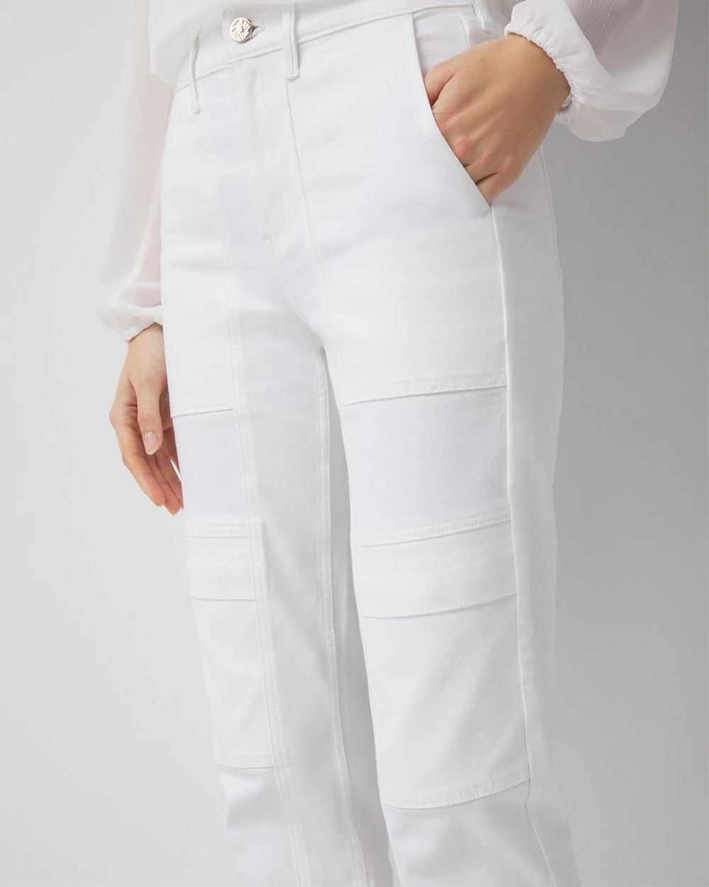 High-Rise Cargo Straight Jean