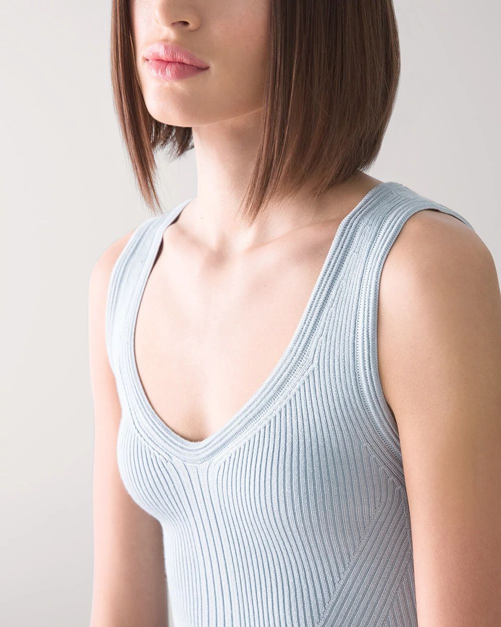 Ribbed Sweetheart Tank