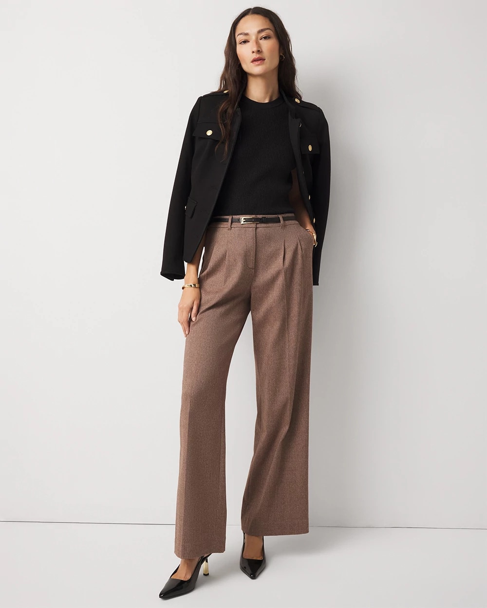 Ponte Button Detail Jacket - image 5