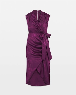 Draped Midi Dress click to view larger image.