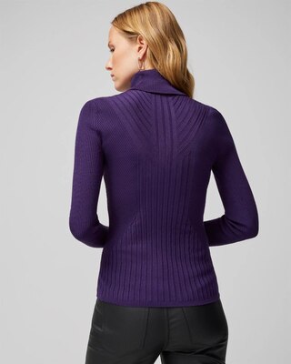 Long-Sleeve Ribbed Turtleneck