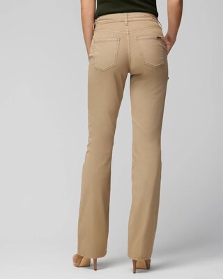 Petite High Rise Pret Cargo Skinny Flare Jeans click to view larger image.