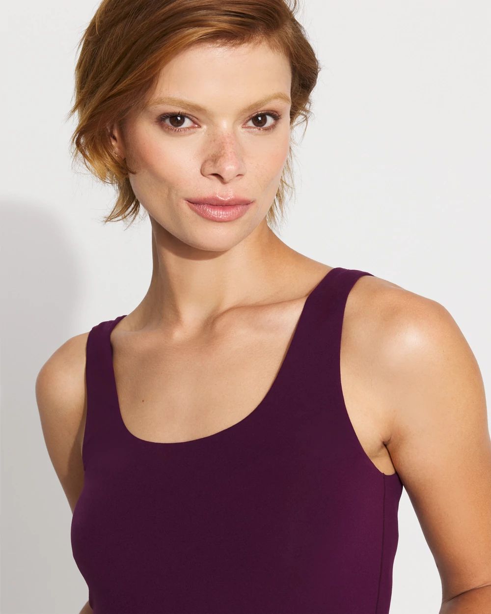 WHBM FORME™ All Ways Stretch Dual Neck Tank click to view larger image.