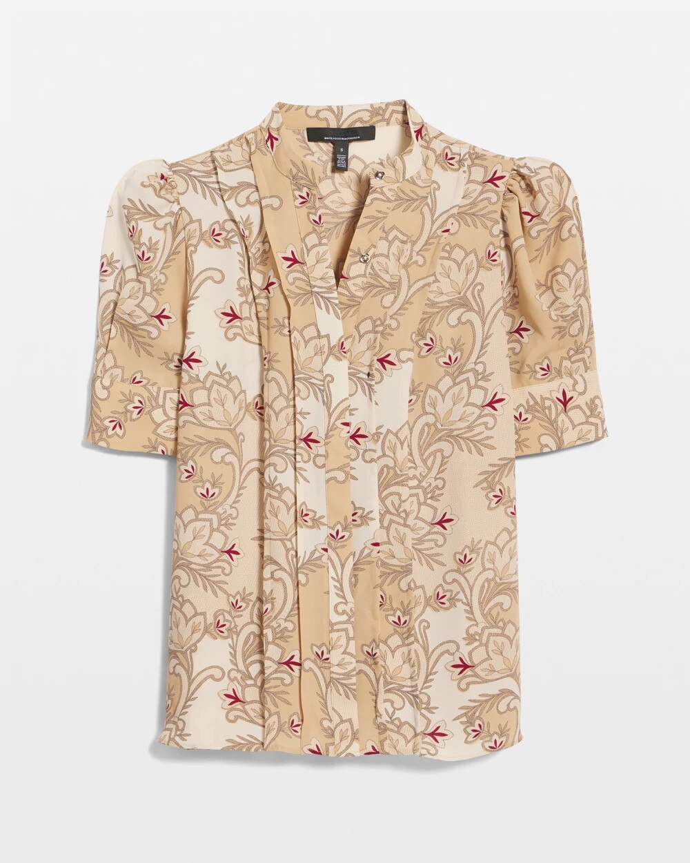 Elbow Sleeve Y-Neck Shirt