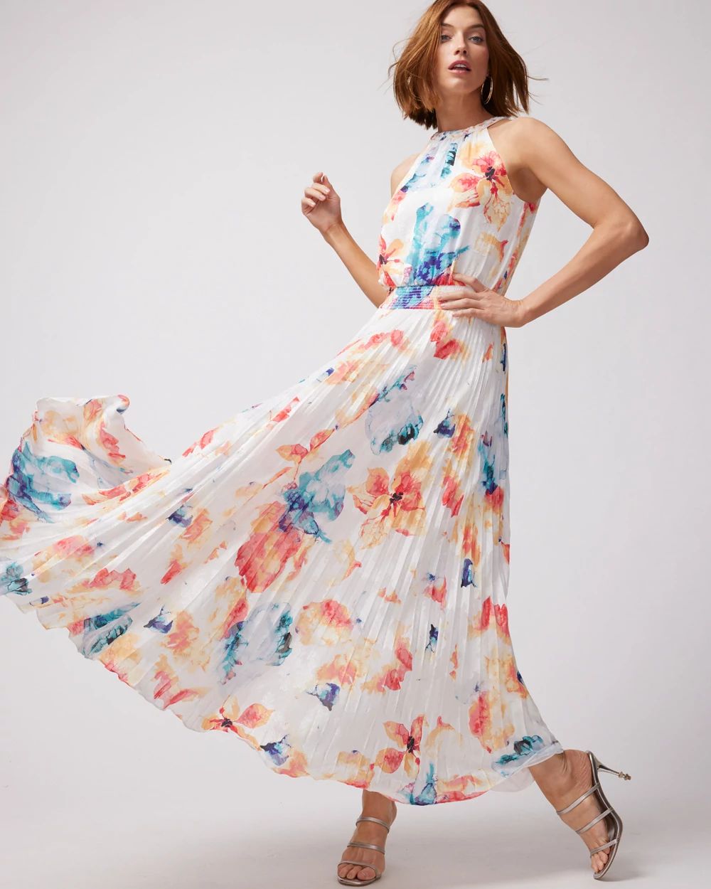 Braided Halter Maxi Dress