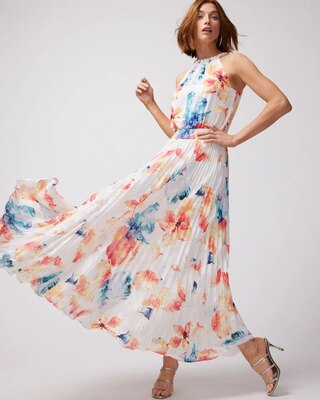 Braided Halter Maxi Dress