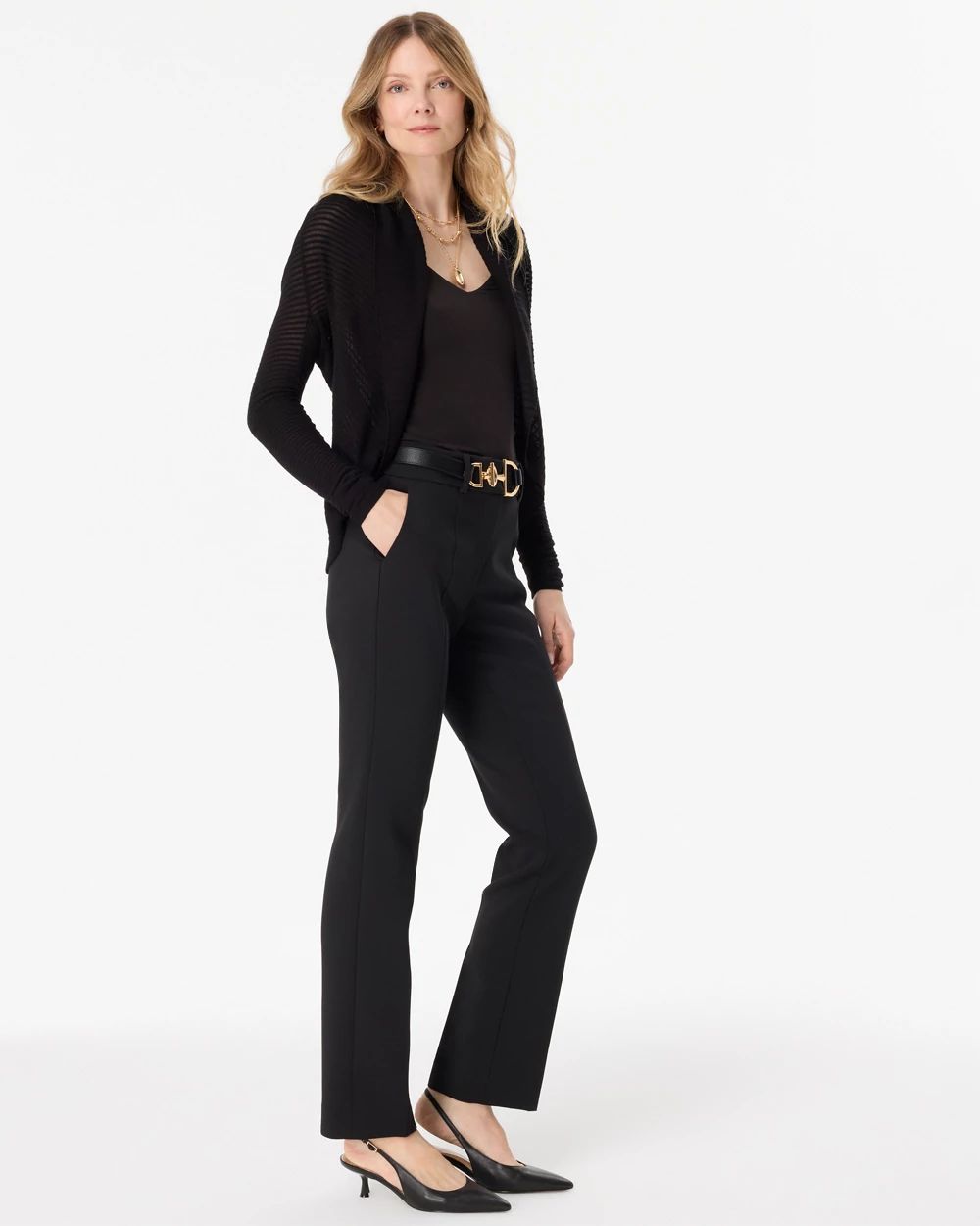 Luxe Stretch High-Rise Zoey Straight Pant click to view larger image.