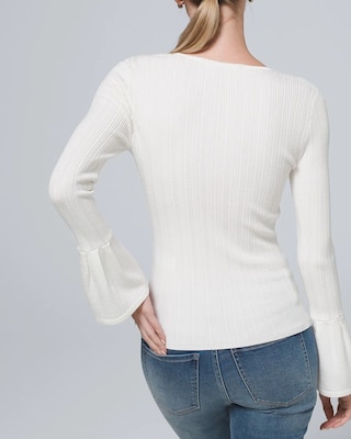 Ribbed Scoopneck Sweater click to view larger image.
