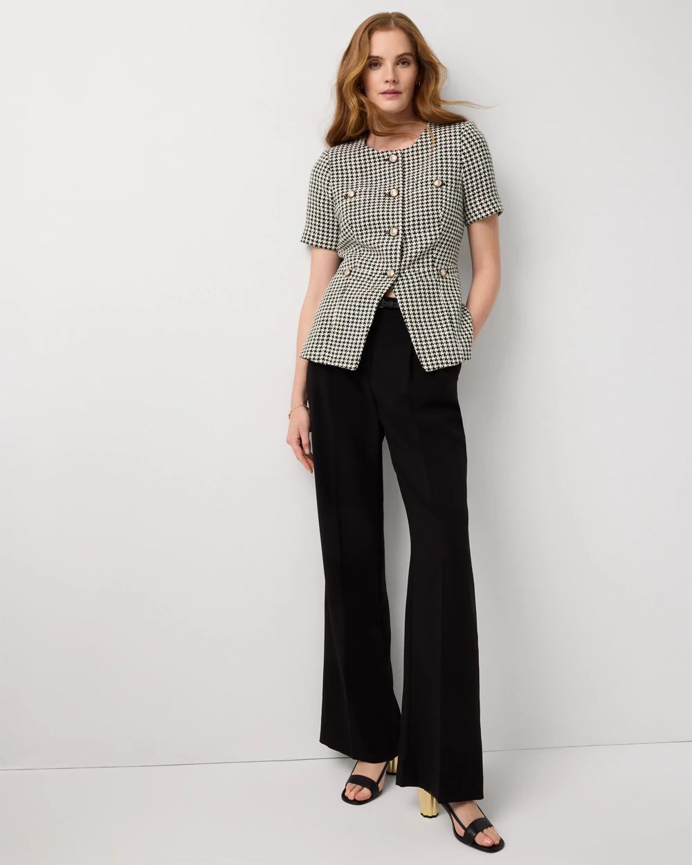 Houndstooth Tweed Jacket