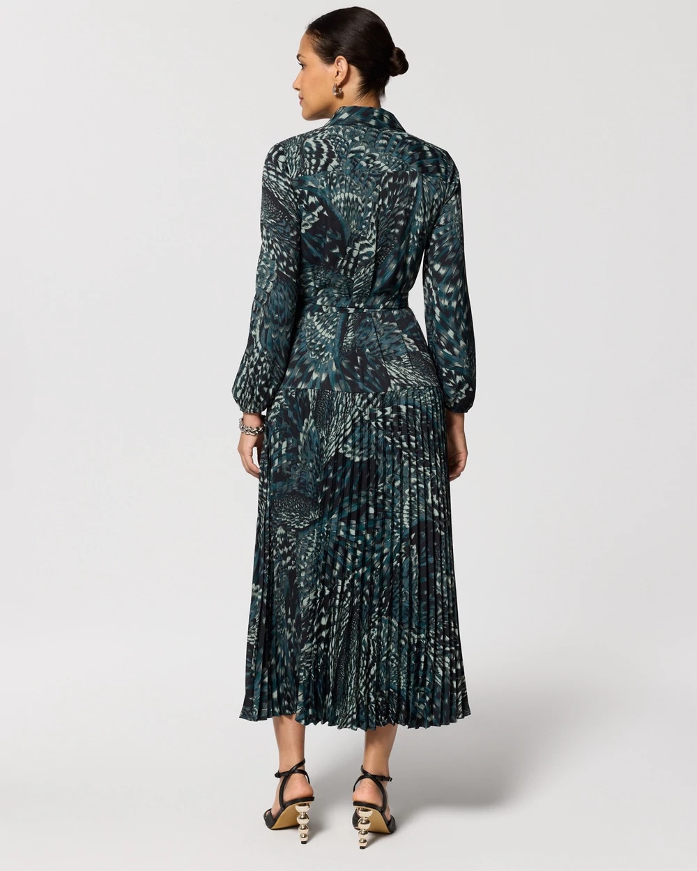 Petite Long Sleeve Maxi Shirt Dress
