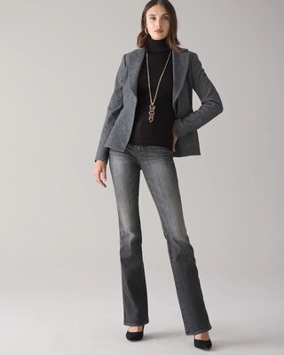 Curvy-Fit High-Rise Skinny Flare Jeans