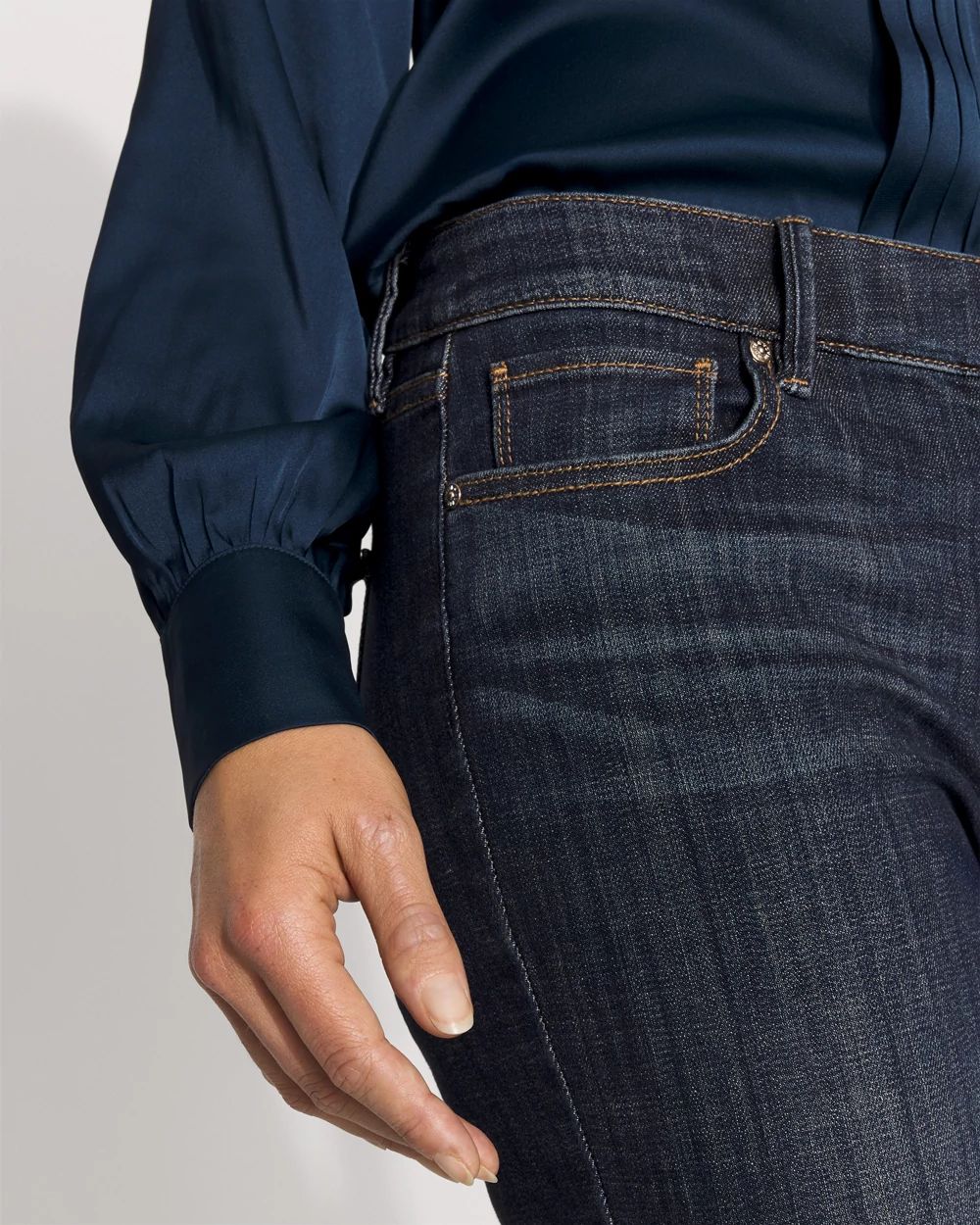 Petite Mid-Rise Bootcut Jeans