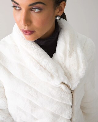 Faux Fur Moto Jacket