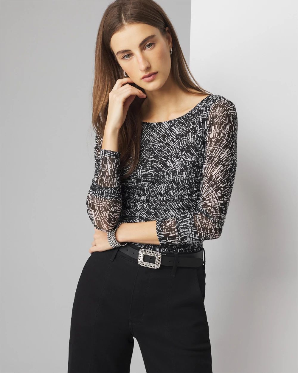 Ruched-Side Top