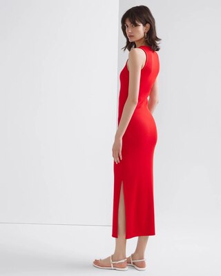 WHBM® FORME Ribbed Lace-Up Dress
