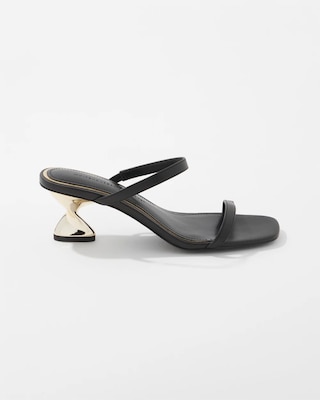 Gold Twist-Heel Sandal click to view larger image.