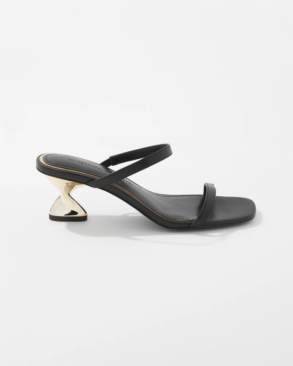 Gold Twist-Heel Sandal