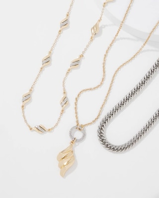 Sculptural Wave Convertible Necklace click to view larger image.