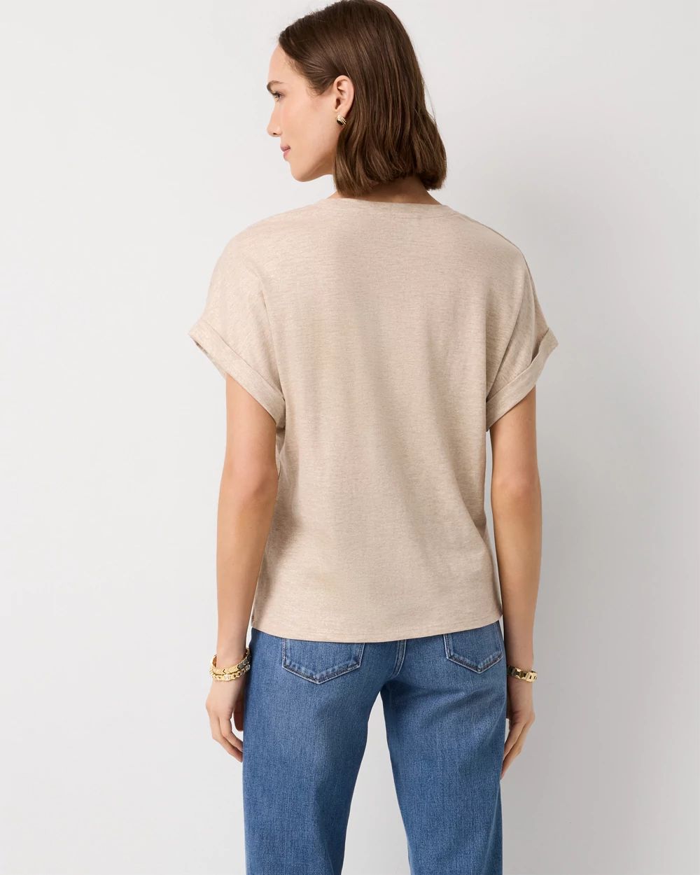 V-neck Short Sleeve Tee