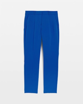 WHBM® Elle Slim Ankle Luxe Double Weave Pants click to view larger image.