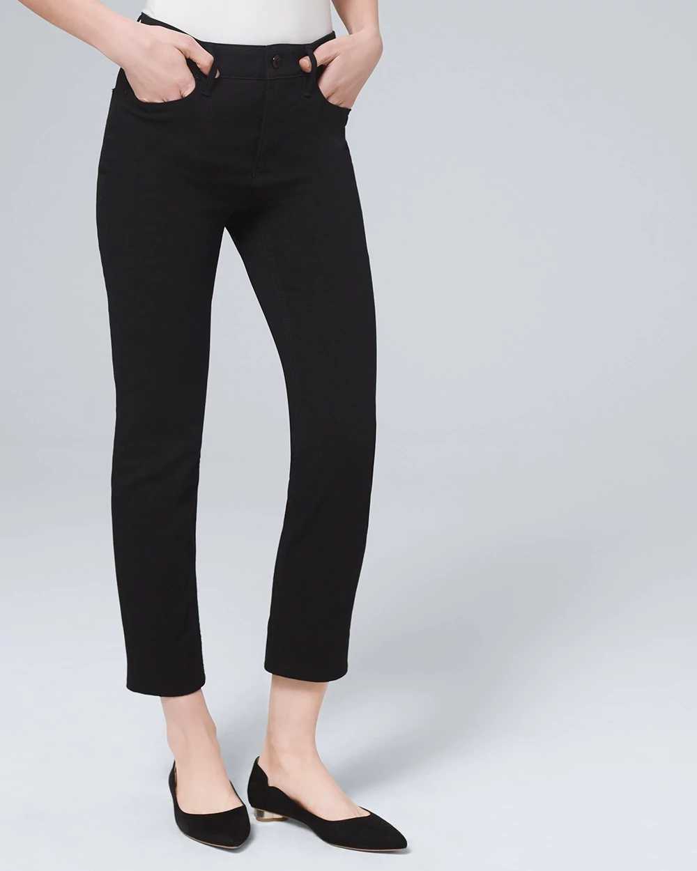 Curvy High Rise Ultimate Sculpt Straight Crop Jeans