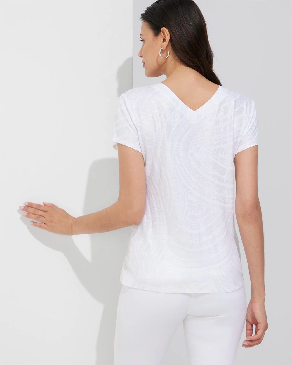 Outlet WHBM Double-V Tee