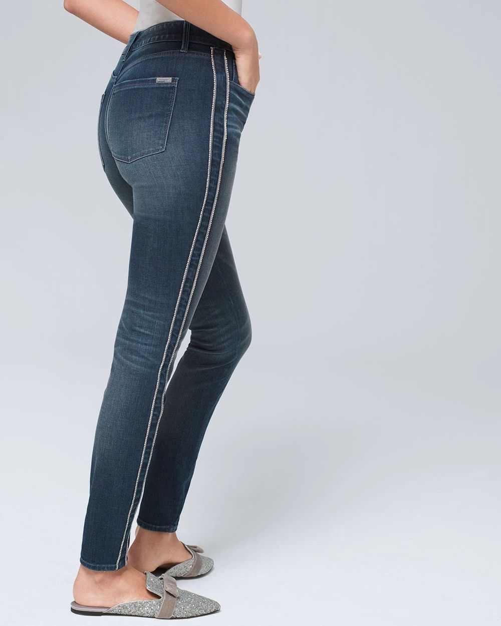 Petite Sculpt High-Rise Skinny Ankle Jeans click to view larger image.