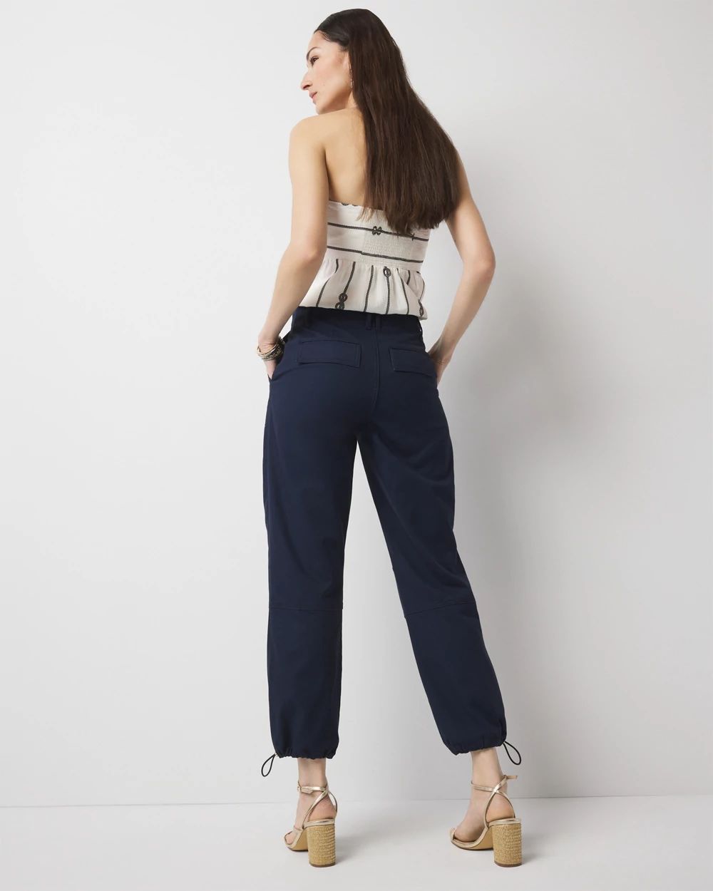 High-Rise Pret Relaxed Utility Ankle Pant
