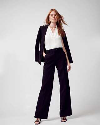 Pleated V-Neck Shell