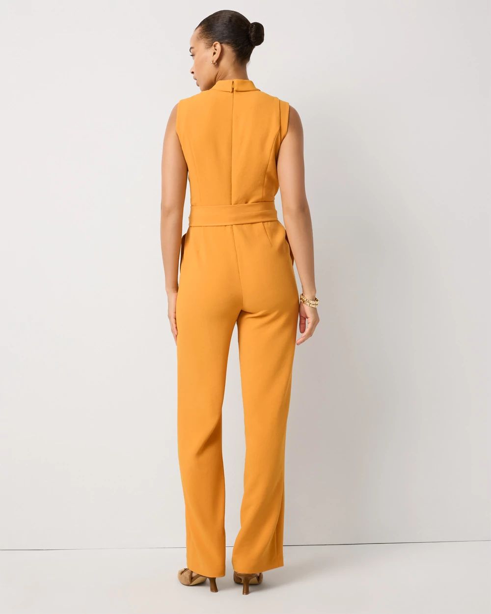 Petite Crepe Jumpsuit