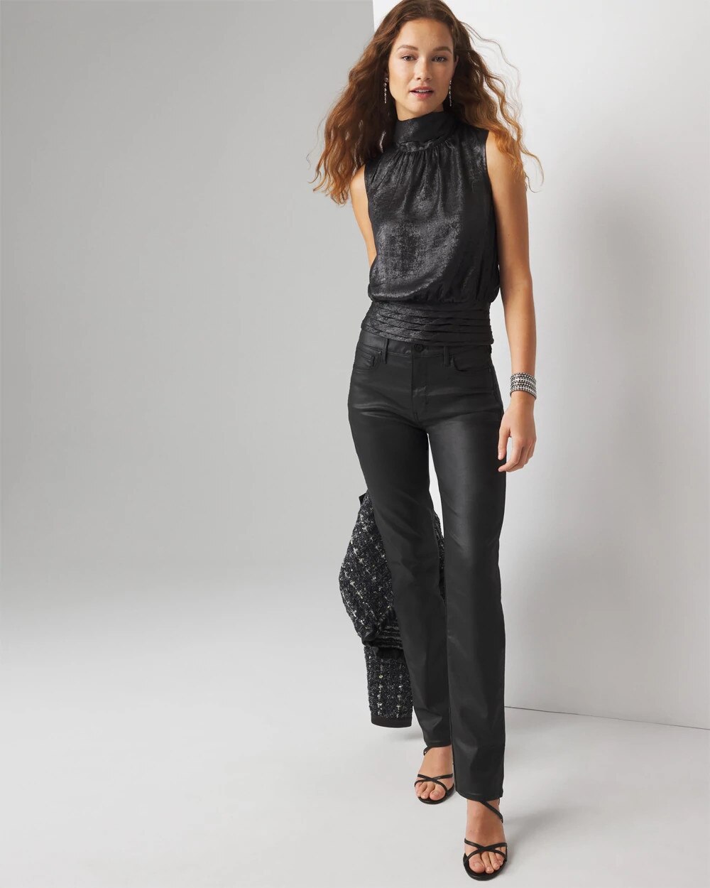 womens banded bottom tops