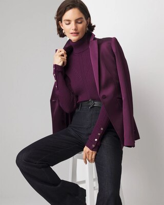 Ribbed Turtleneck Sweater click to view larger image.