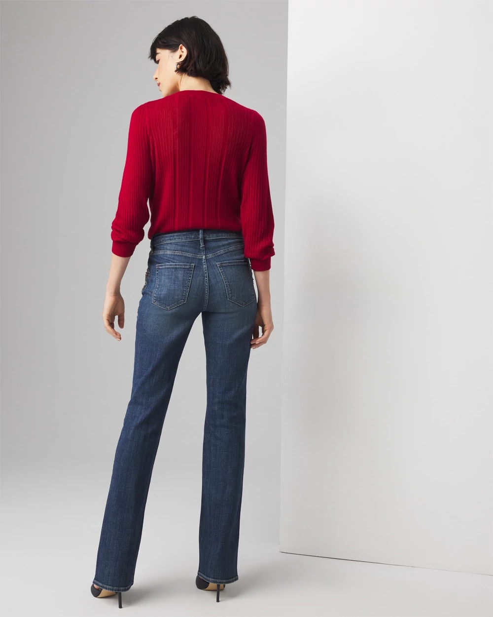 High-Rise Everyday Soft Denim™ Embroidered Bootcut Jeans