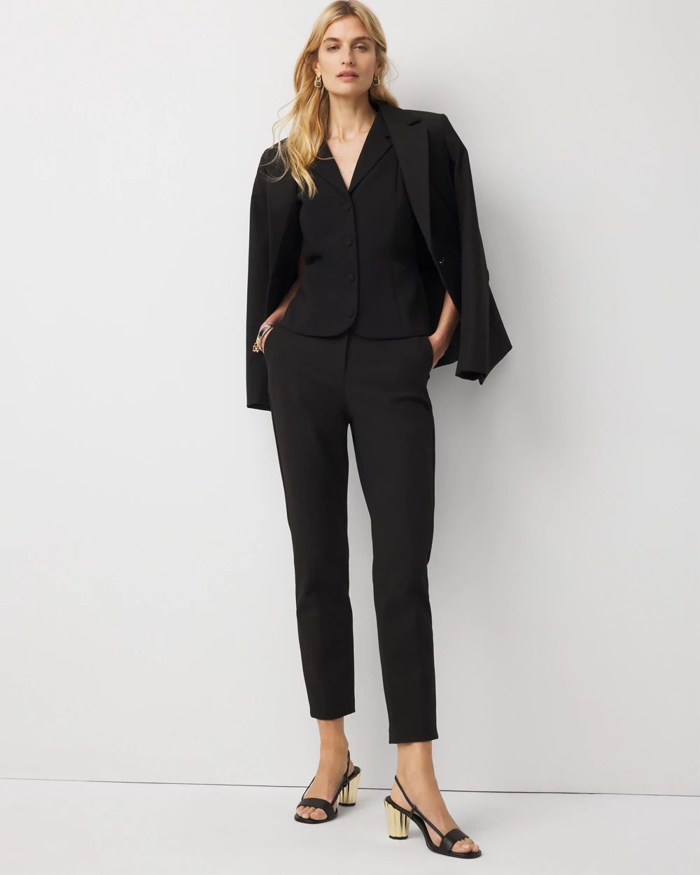 High-Rise Elle Slim Ankle Pant click to view larger image.