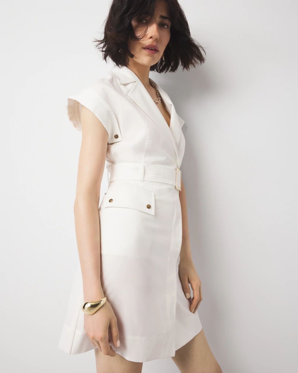 Petite Cargo Shirt Dress